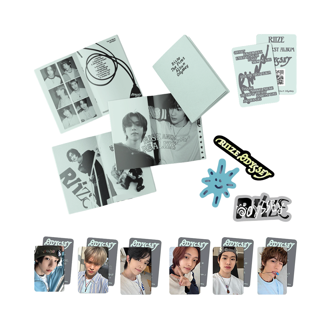 라이즈 x 썬러브 오디세이 1집 앨범 펜던트 E Ver. (랜덤 포토카드 1개입)(Riize x Sunlove Odyssey The 1st Album Pendant E Ver. (1 Blind Photocard)) - 2