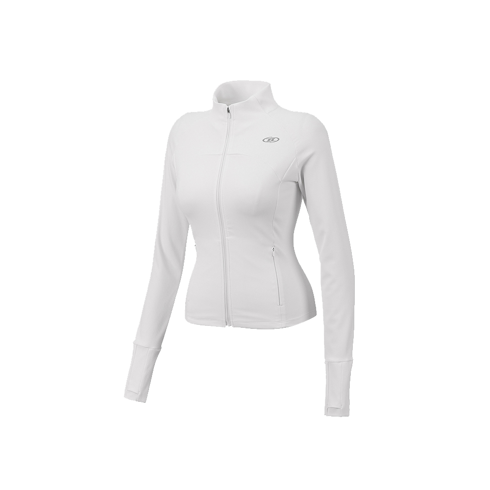 BG1WJK160OW BORN TO WIN W B-Flex Full Zip Up Jacket Off White