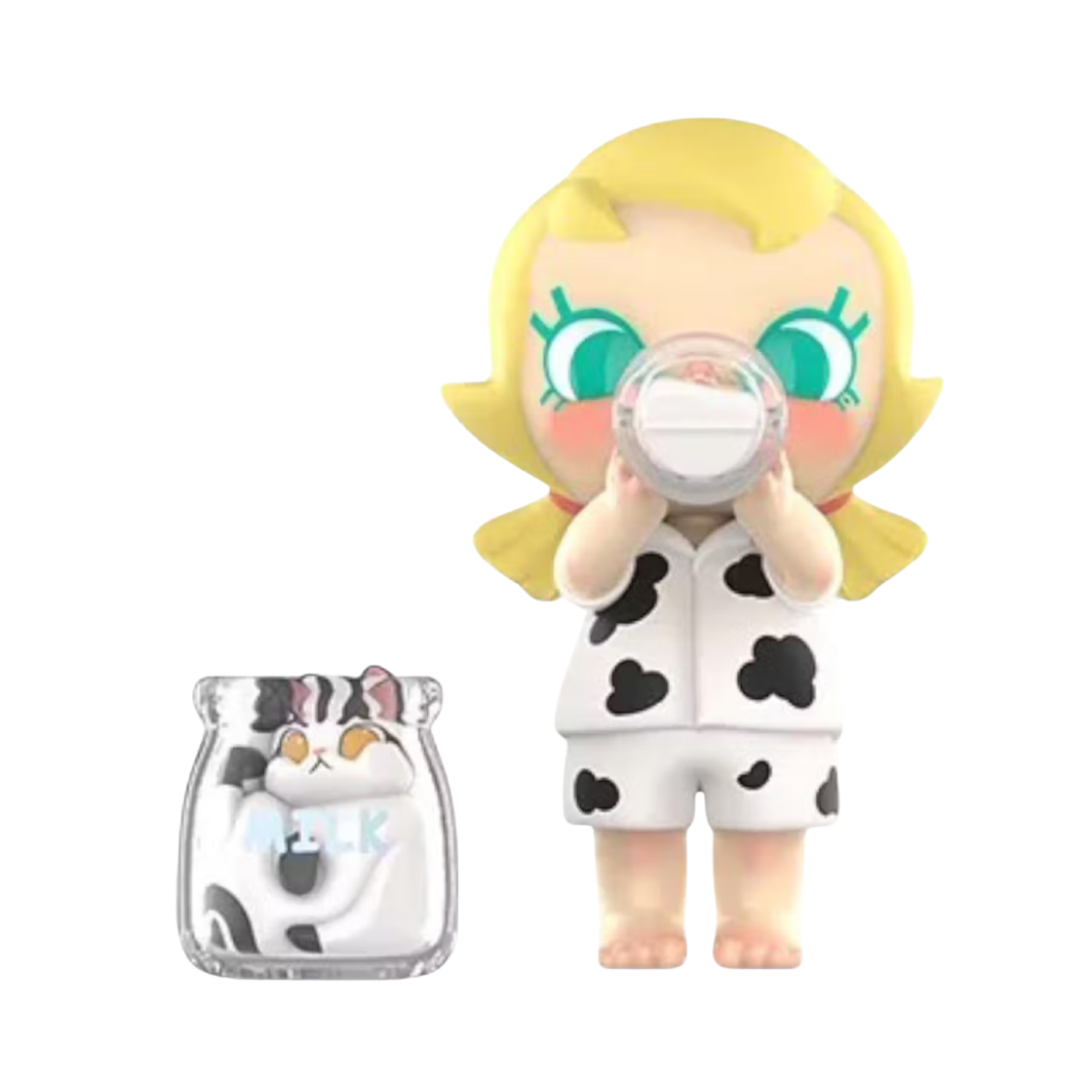 팝마트 베이비 몰리 앤 베이비 태비 시리즈 피규어 우유 러버 (개봉 박스)(Pop Mart Baby Molly & Baby Tabby Series Figures Milk Lover (Opened Case)) - 1