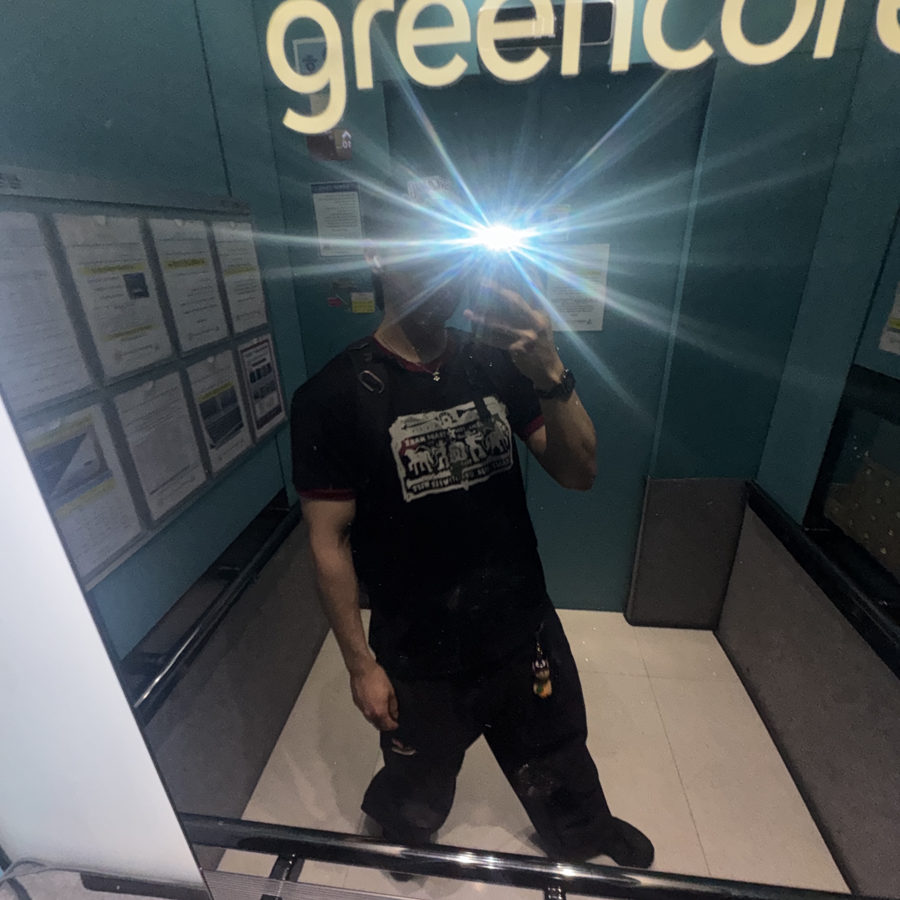 [KREAM 단독] Thevinylhouse Cowboy Pictogram Ringer Tee Black 착용 스타일