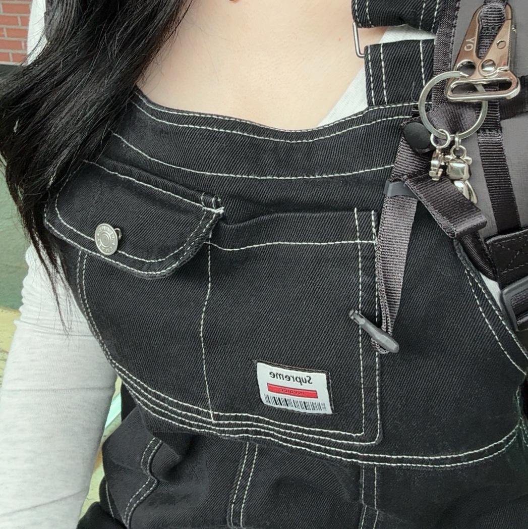 Found Pocket Ascend Backpack Grey 착용 스타일
