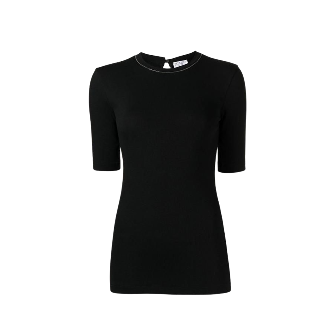 M0TC8BJ310-C101 (W) Brunello Cucinelli Cotton T-Shirt Black