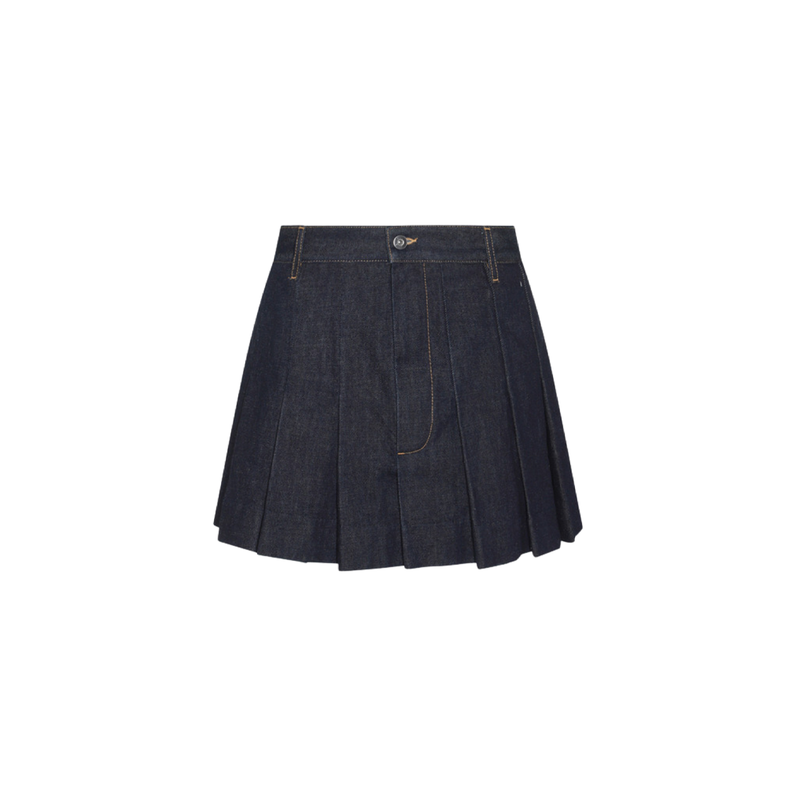 789292V0W204245 (W) Bottega Veneta Denim Mini Skirt Indigo