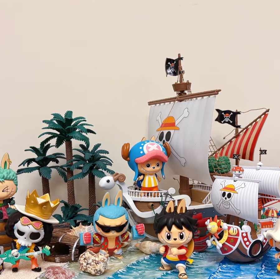 Pop Mart Labubu The Monsters x One Piece Series Figures Brook (Opened Case) 착용 스타일