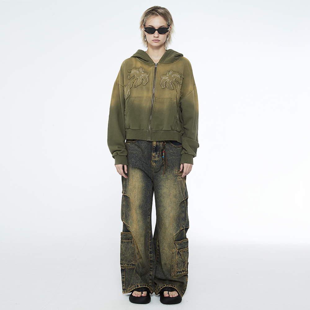 쎄르페 멀티포켓 카펜터 와이드 데님팬츠 데저트블루(SSERPE Multi Pocket Carpenter Wide Denim Pants Desert Blue) - 5