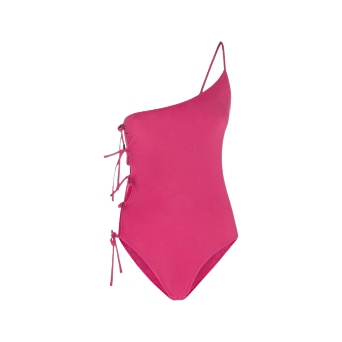 (W) 릭 오웬스 원 숄더 타이 스윔웨어 핑크((W) Rick Owens One Shoulder Tie Swimwear Pink)
