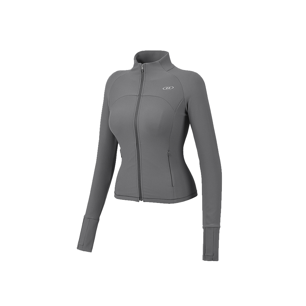 BG1WJK160CH BORN TO WIN W B-Flex Full Zip Up Jacket Charcoal