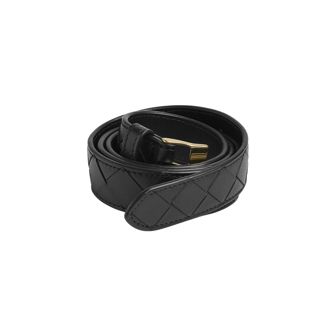 (W) 보테가 베네타 워치 벨트 블랙((W) Bottega Veneta Watch Belt Black) - 2