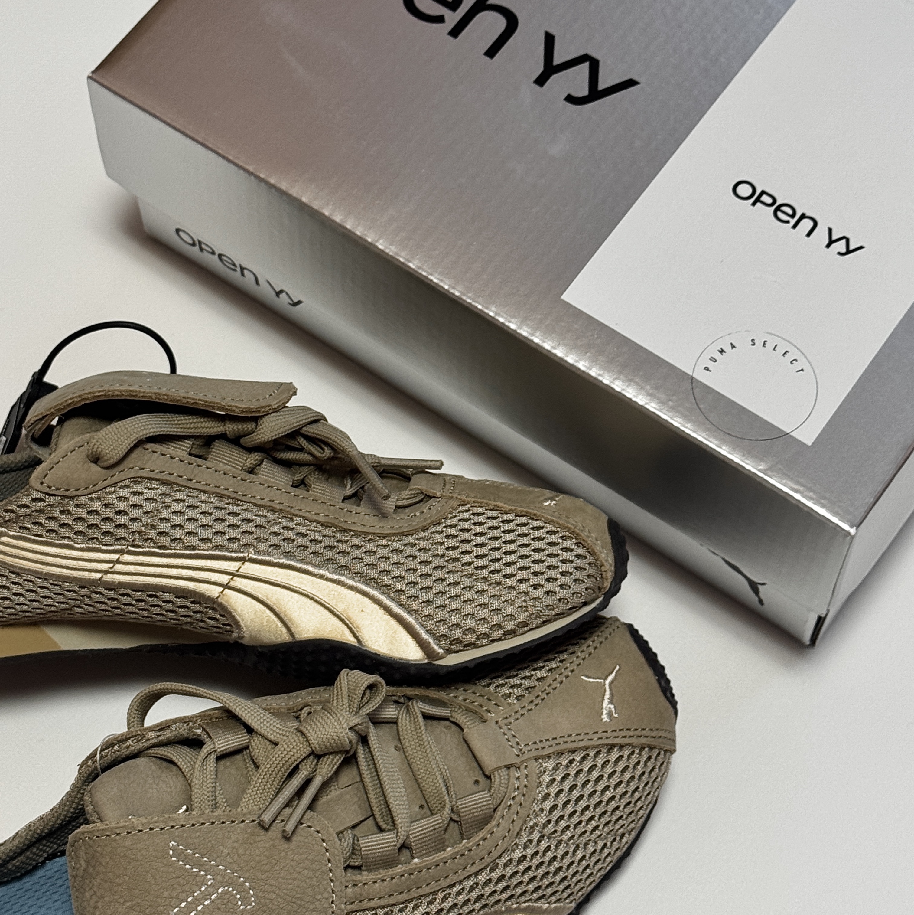 Puma x Open Yy H-street Oak Branch Creamy Vanilla 착용 스타일 - 2