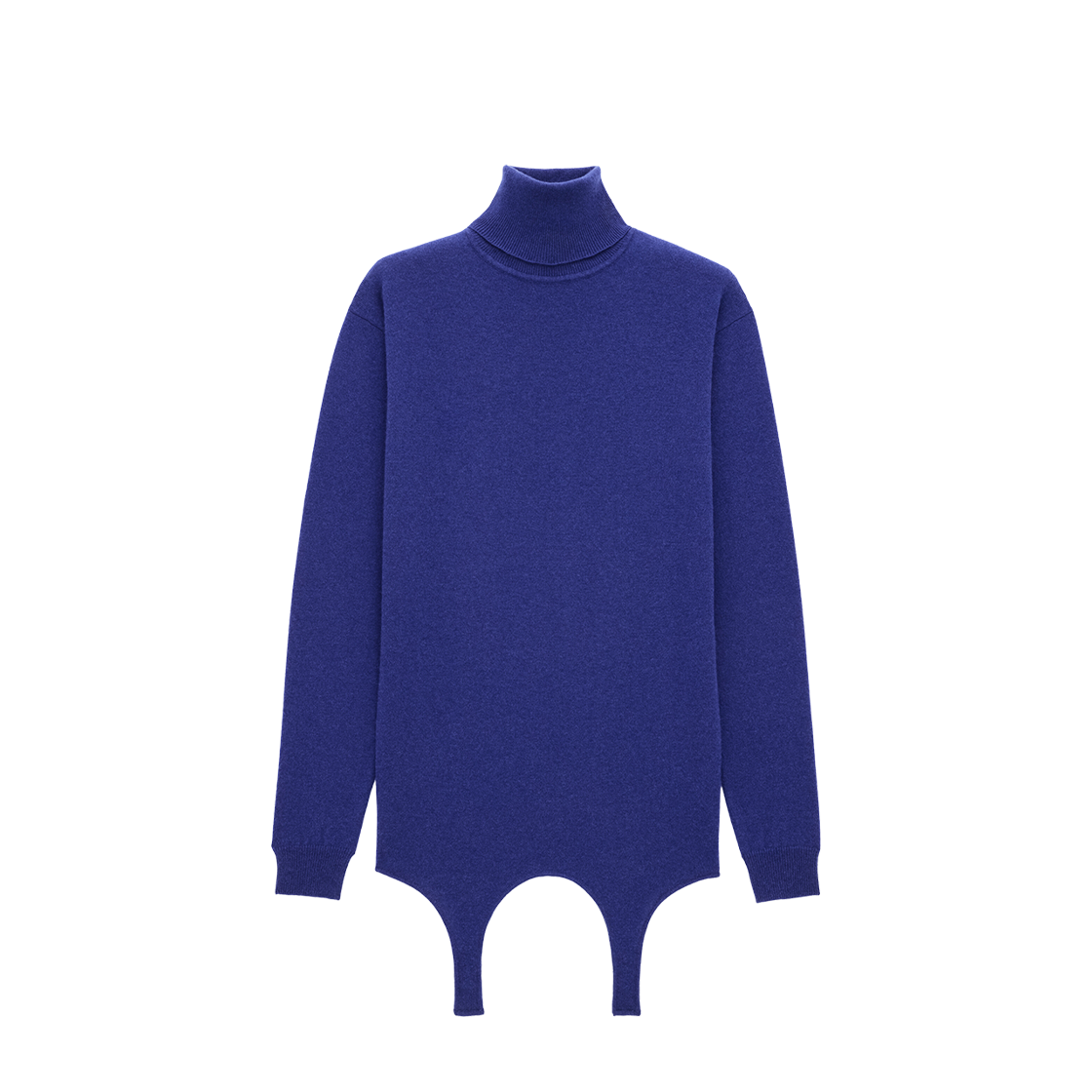 806969-YALL2-4069 (W) Saint Laurent Cashmere Turtleneck Sweater Blue