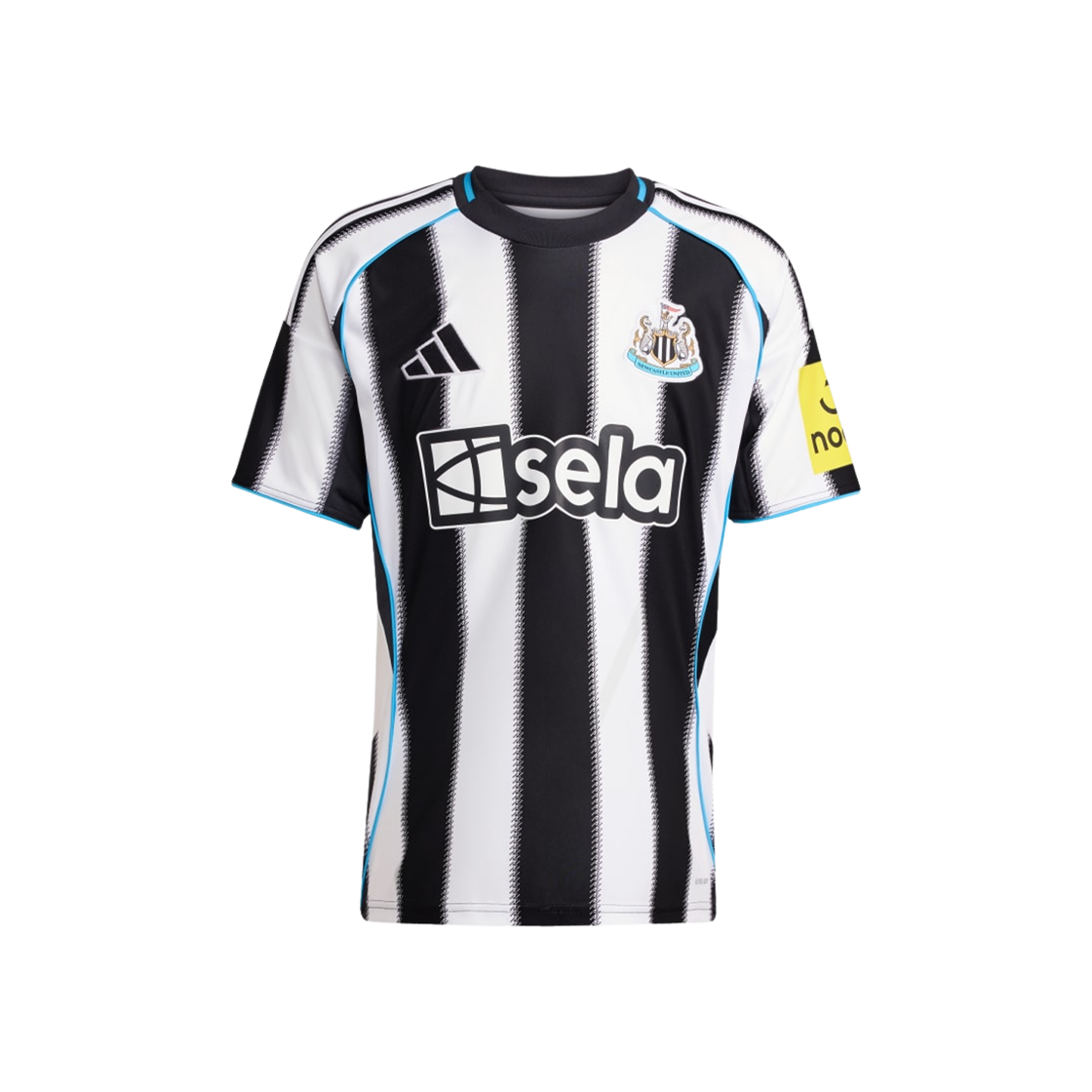 아디다스 뉴캐슬 유나이티드 FC 25/26 홈 저지 블랙 화이트 - KR 사이즈 (논 마킹 버전)(Adidas Newcastle United FC 25/26 Home Jersey Black White - KR Sizing (Non Marking Ver.))