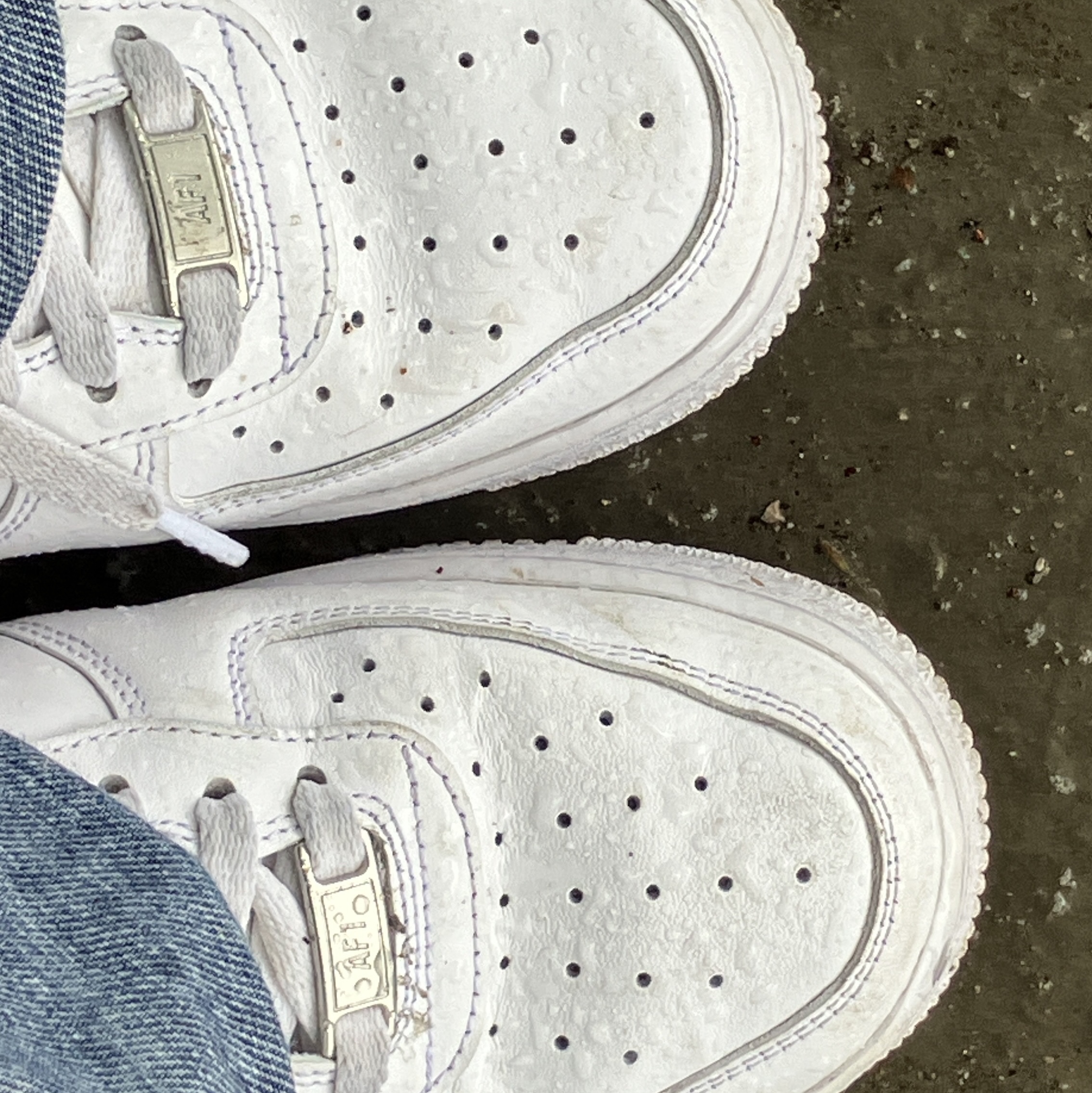(W) Nike Air Force 1 '07 Low White 착용 스타일 - 3