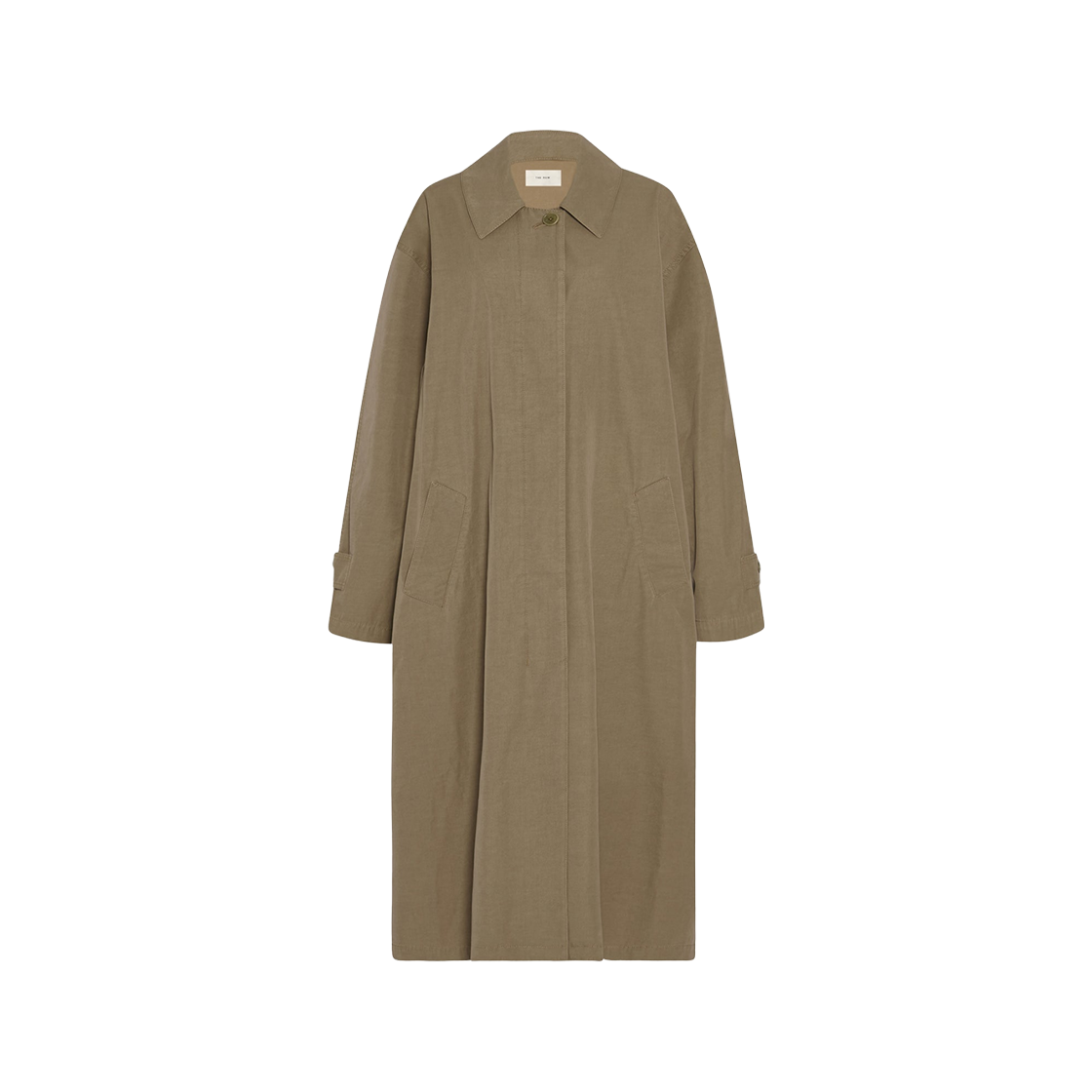 9037W3670TAU (W) The Row Occo Cotton Cashmere Coat Taupe