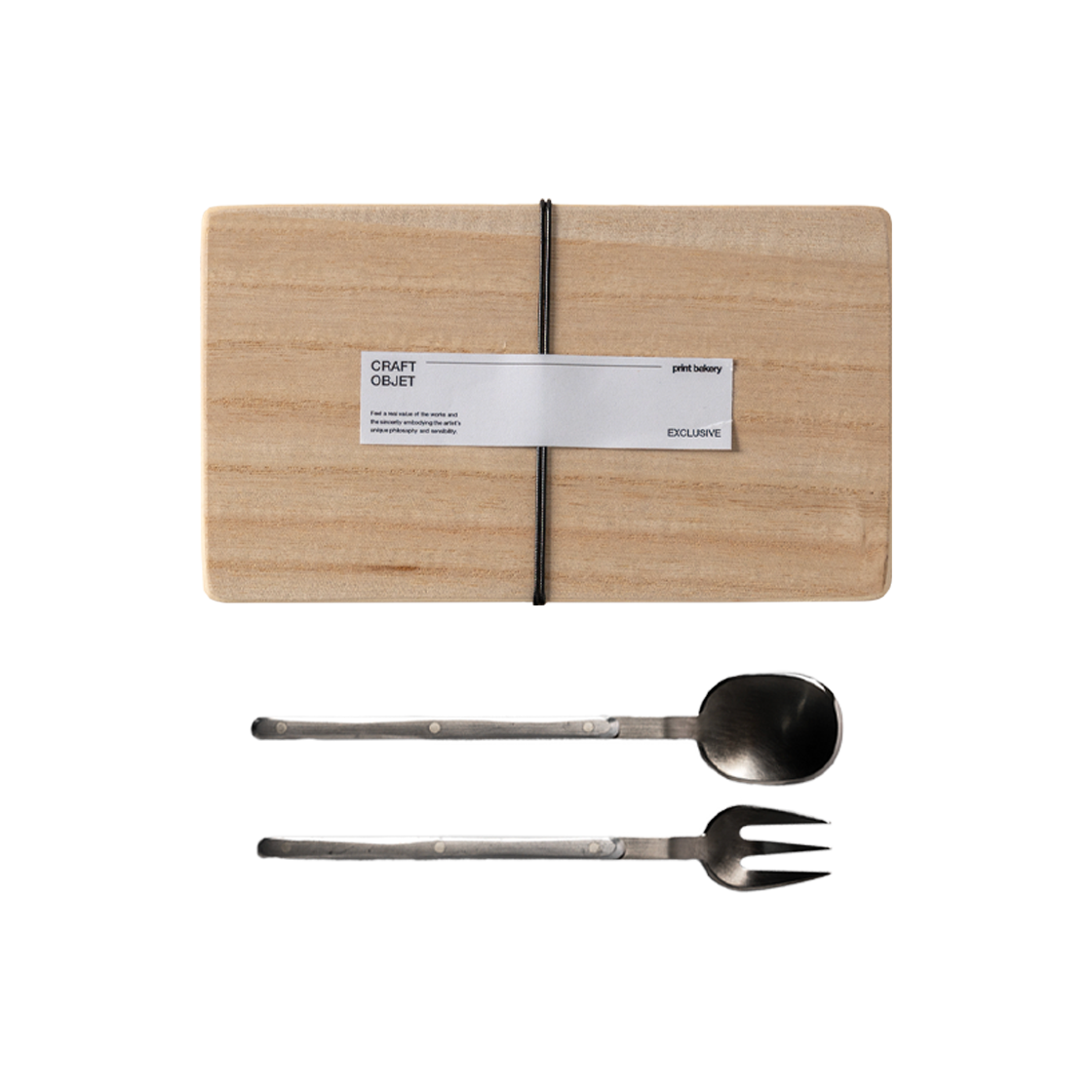 ARTBWSS0002 Print Bakery Song Wonseok, Sweet Tools Cutlery Set Silver