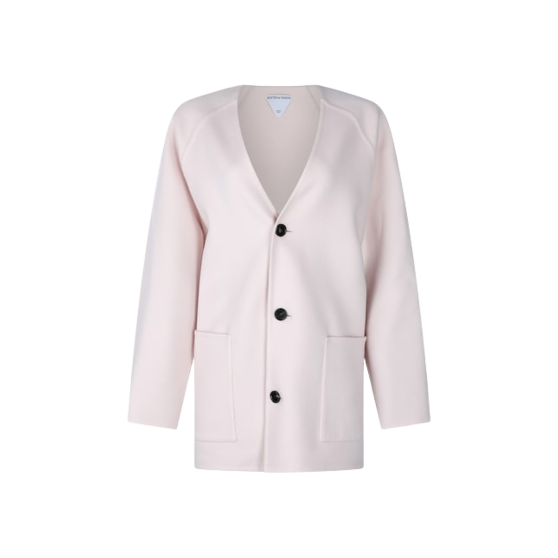 (W) 보테가 베네타 라이트 울 앤 캐시미어 코트 핑크 쉘((W) Bottega Veneta Light Wool and Cashmere Coat Pink Shell)