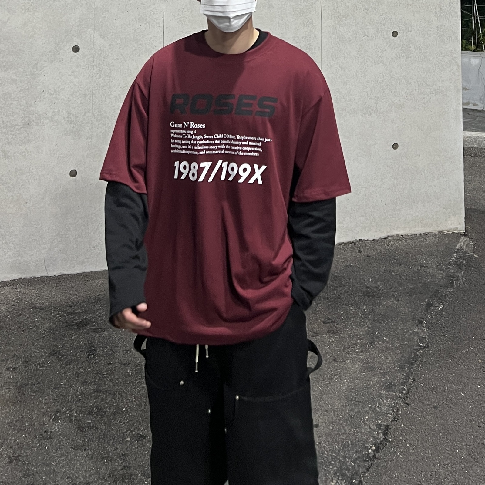 Oakley Factory Team x Brain Dead Orbital Flesh Black glitter 착용 스타일 - 3