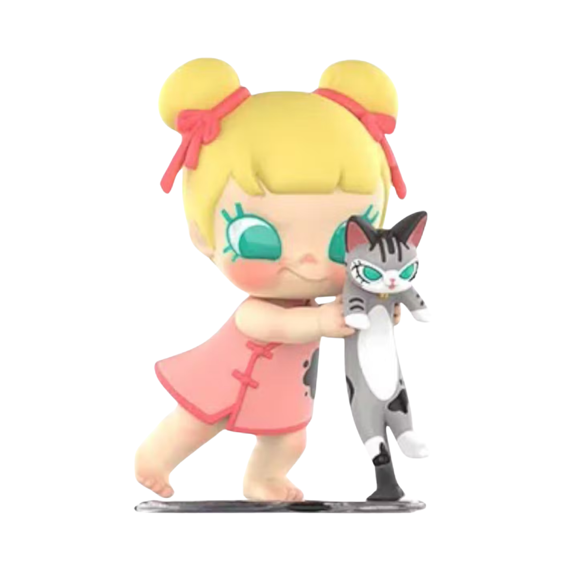 팝마트 베이비 몰리 앤 베이비 태비 시리즈 피규어 털복숭이 붓 (개봉 박스)