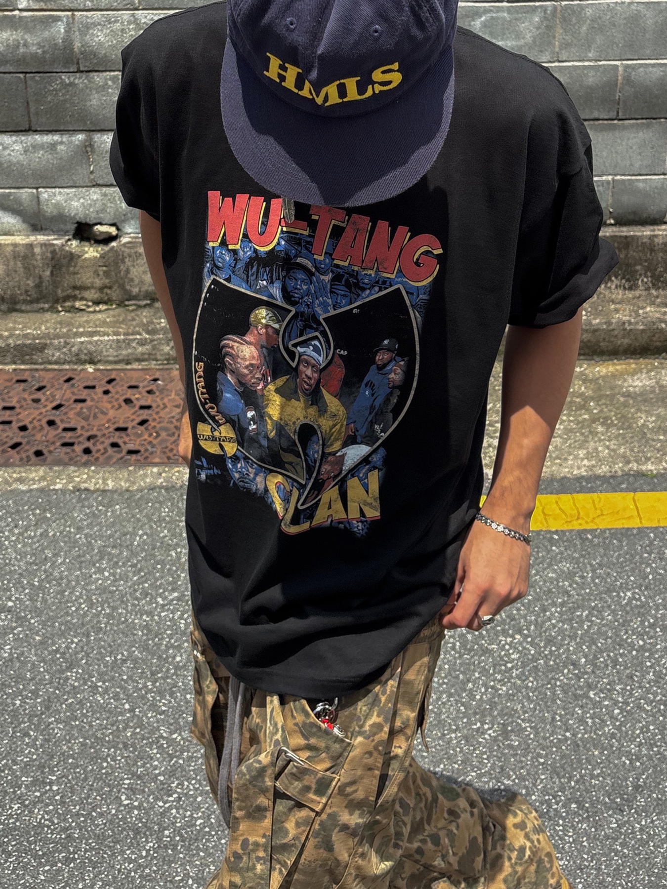 Wapworks Wide Safety Cargo Pants Mold, Hommless HMLS  Vintage 5 Panel Hat Navy 착용 스타일 - 4