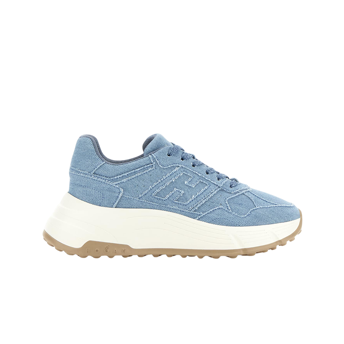 (W) 호간 하이파이 스니커즈 라이트 블루((W) Hogan Hi-Fi Sneakers Light Blue) - 1