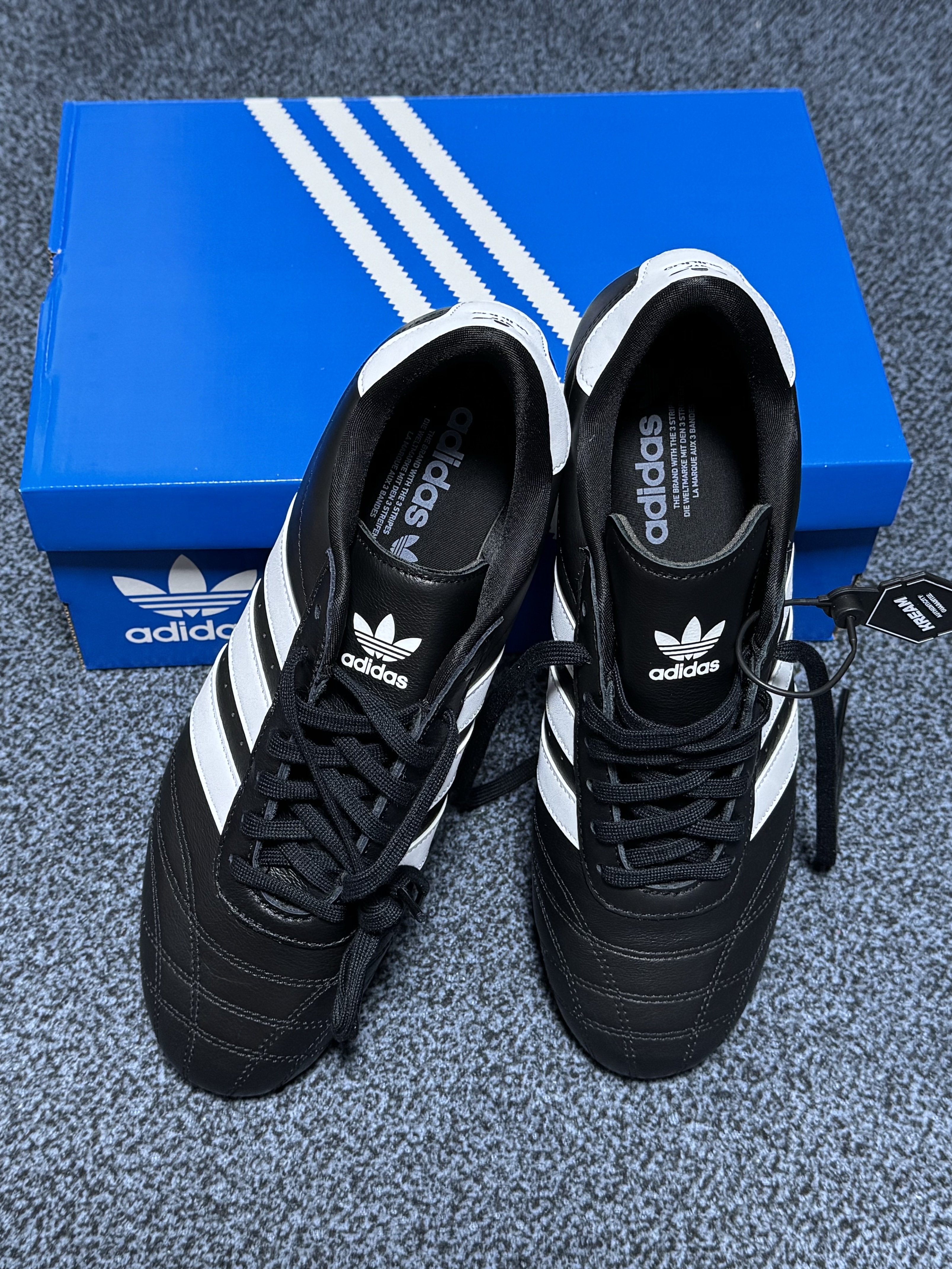 (W) Adidas Taekwondo Lace Core Black Cloud White 착용 스타일 - 1