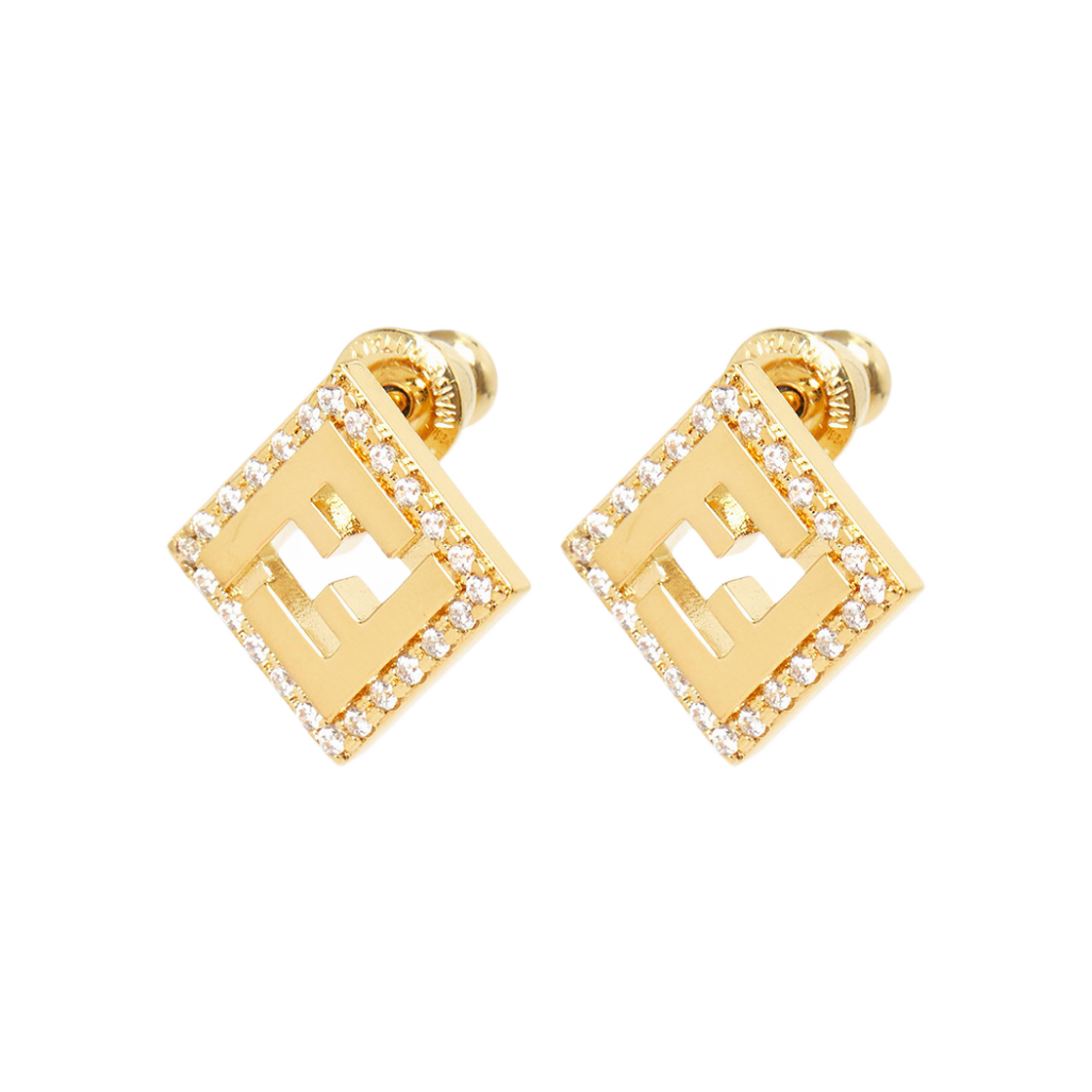 8AK916ATEPF089U (W) Fendi Forever Earring Gold