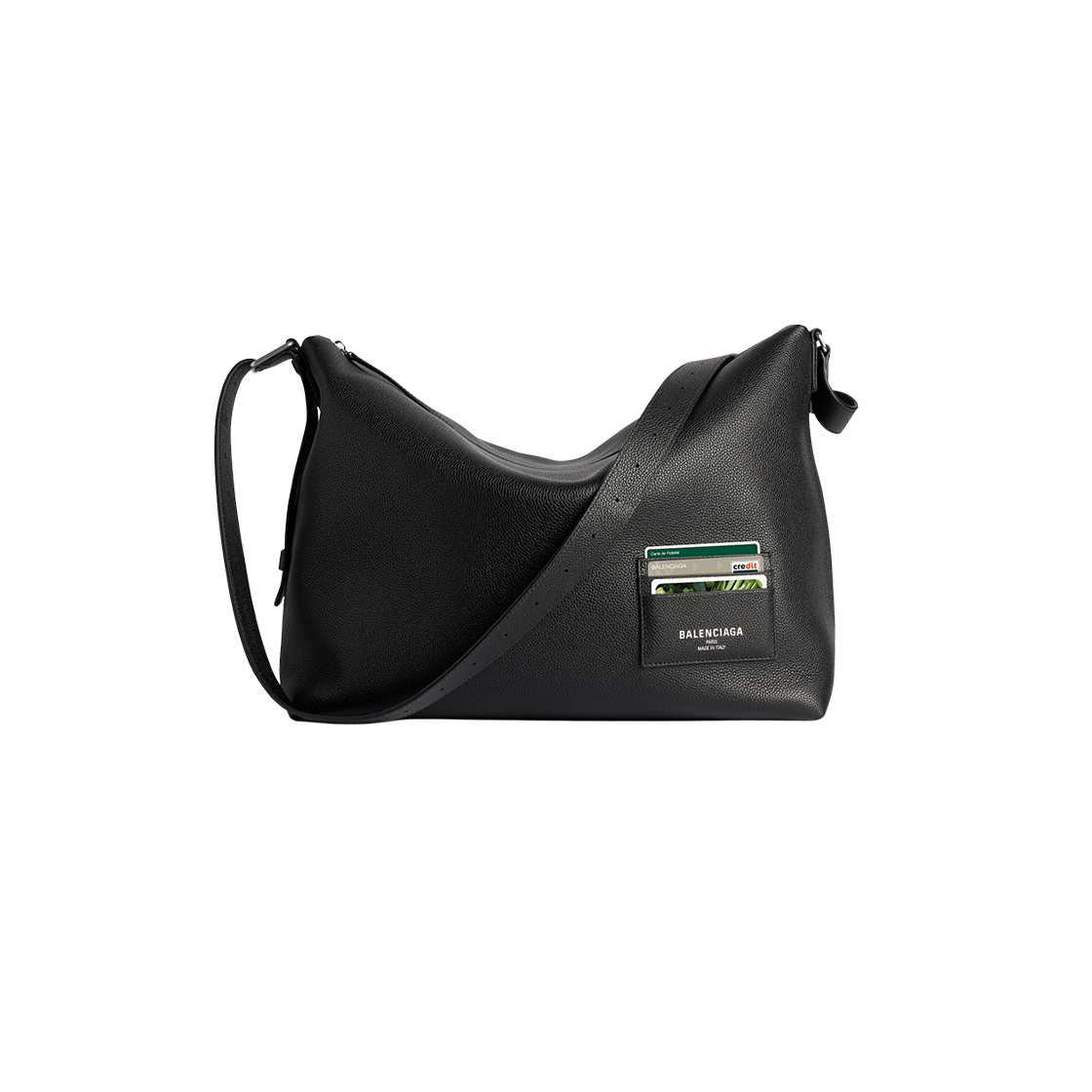 8062472ABCC1000 Balenciaga Credit Large Messenger Bag Black