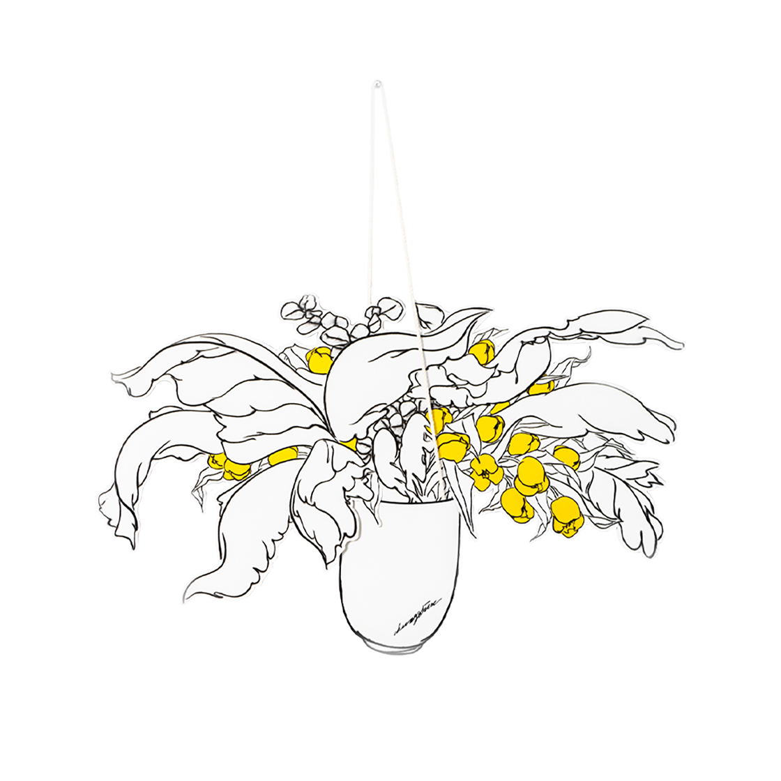 OATBCS0017 Print Bakery ChungShin, Tulip Greetings Paper Flower Hanging Type