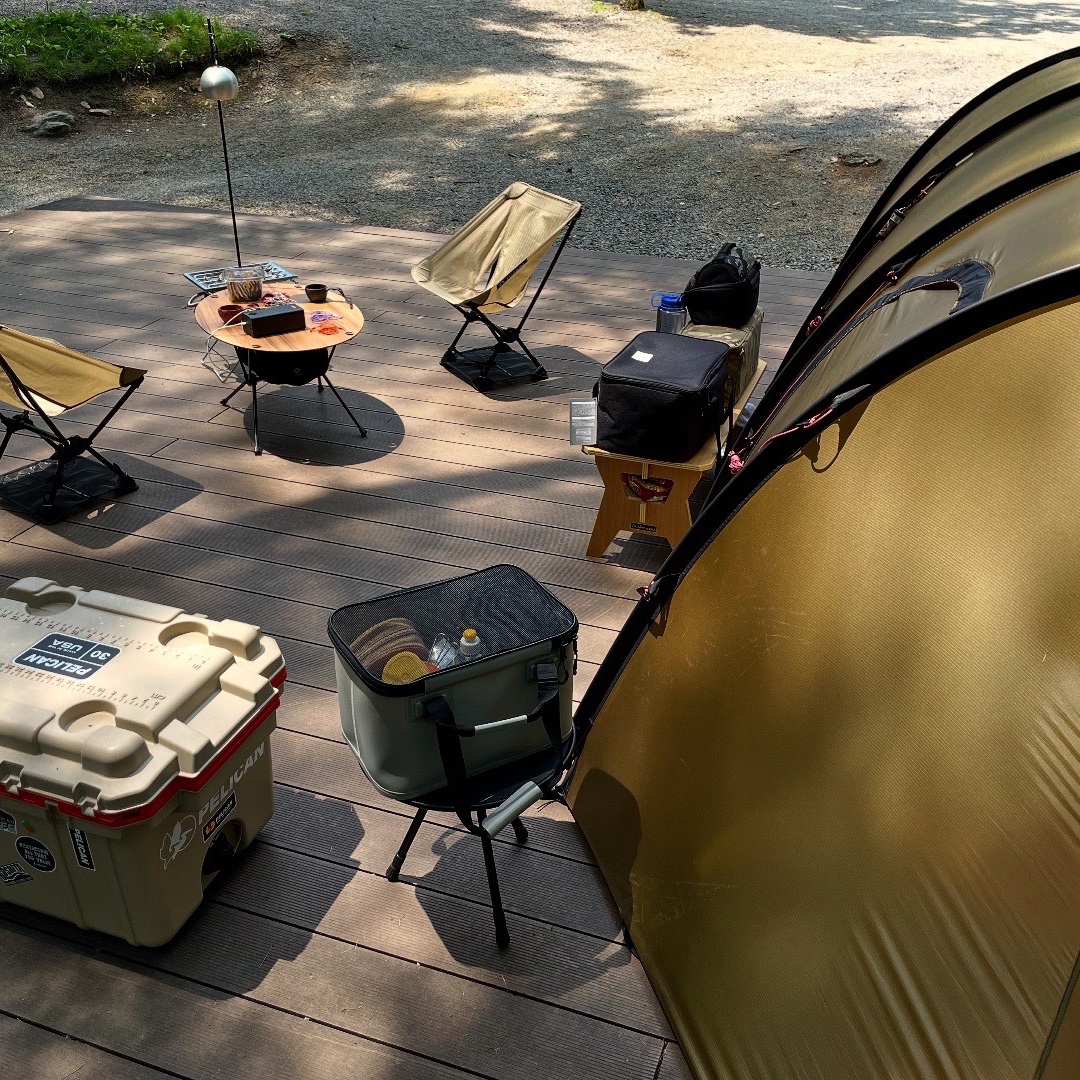 Hilleberg Keron 4 GT Sand, Helinox Chair Zero Sand 착용 스타일 - 3