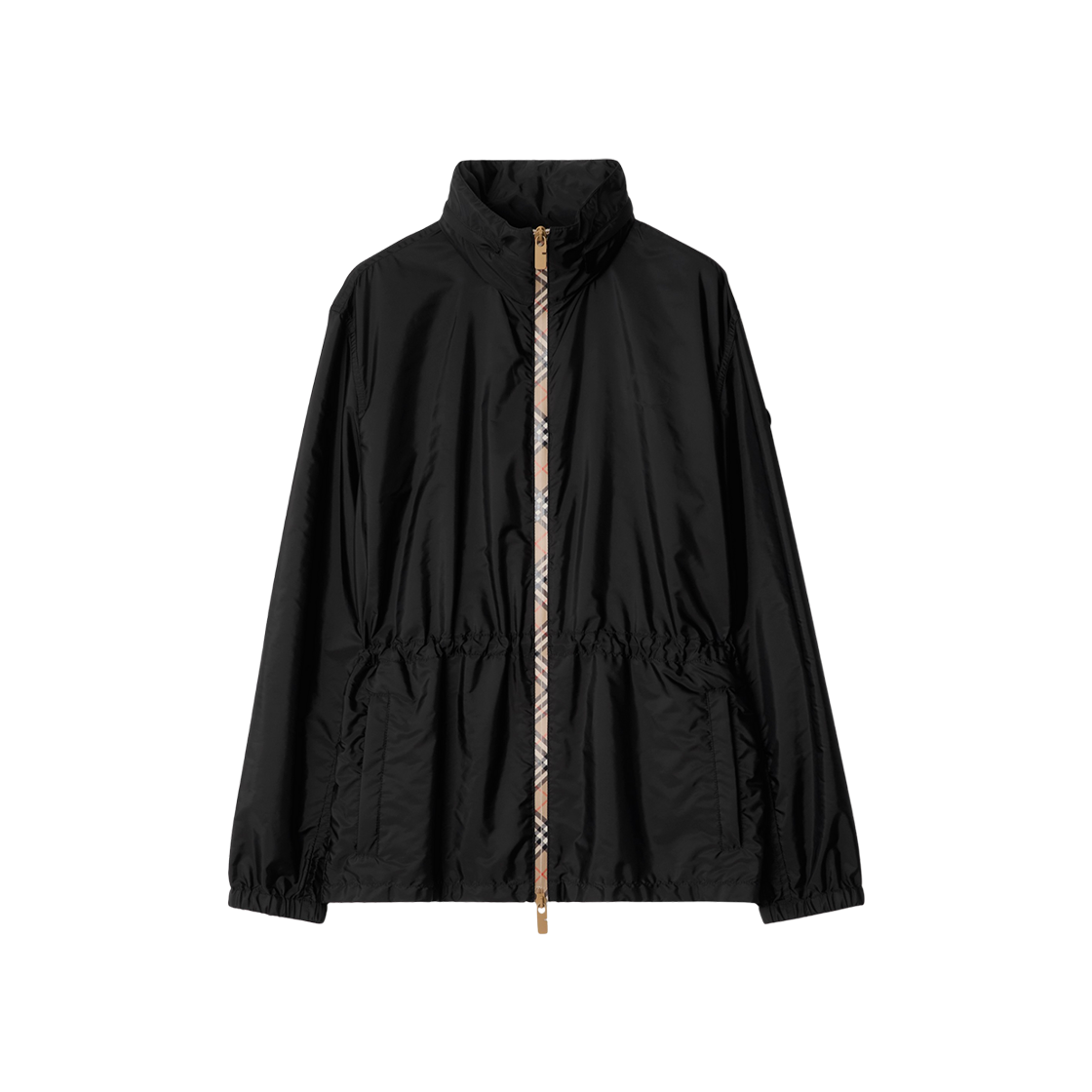 (W) 버버리 숏 나일론 파카 블랙((W) Burberry Short Nylon Parka Black)