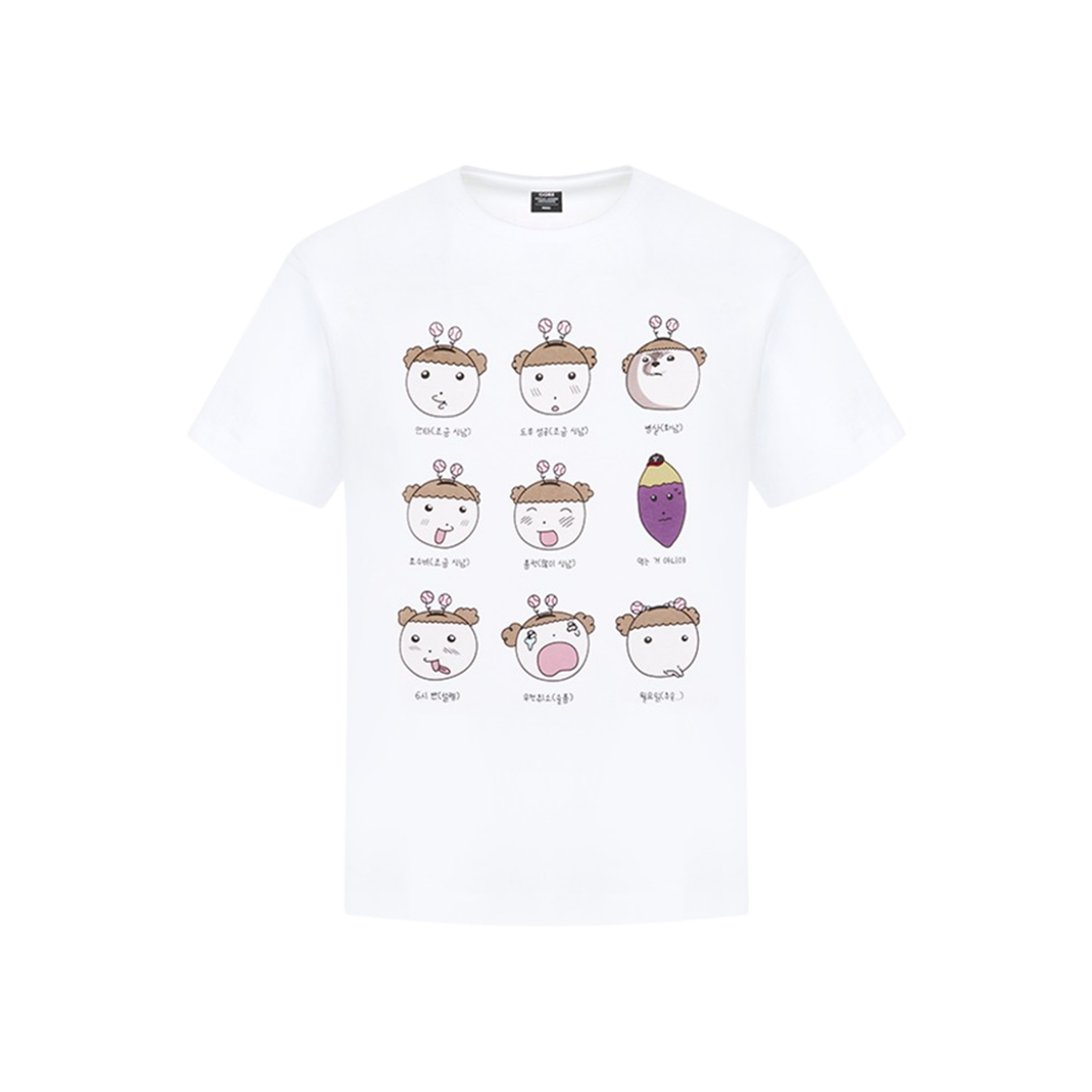 - LG Twins x Maru is a Puppy Emoticon Sweet Potato T-Shirts White