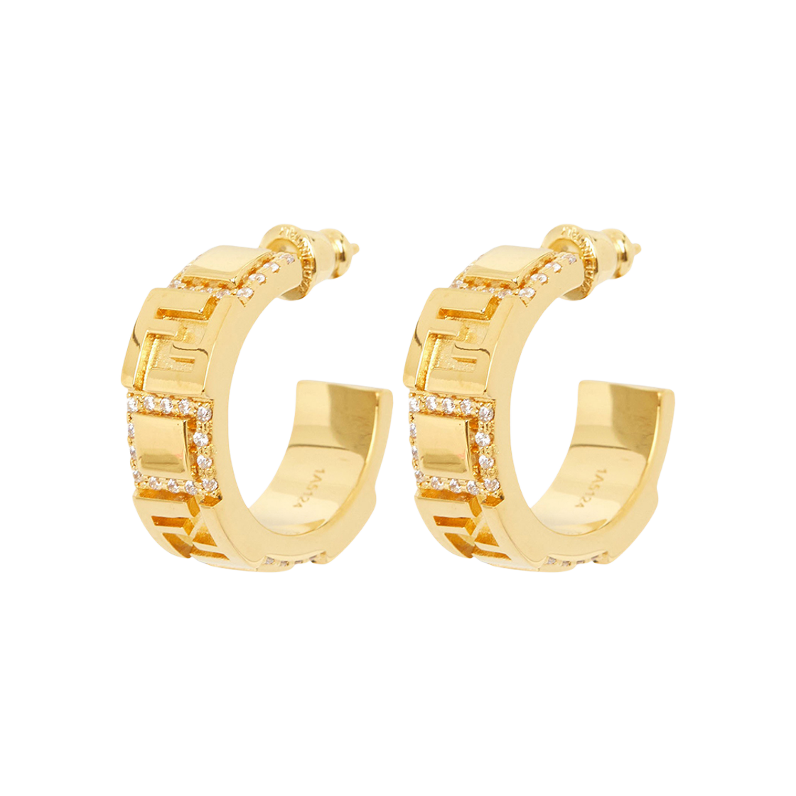 8AK917ATEPF089U (W) Fendi Forever Earring Gold