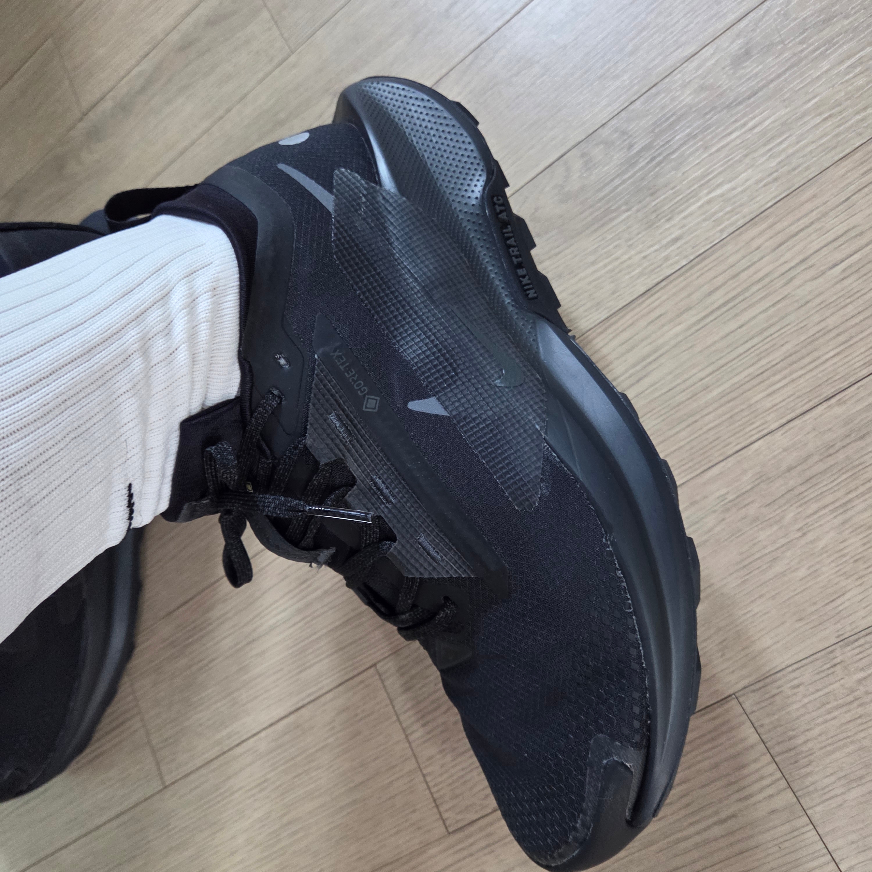 Nike Pegasus Trail 5 Gore-Tex Black 착용 스타일 - 3
