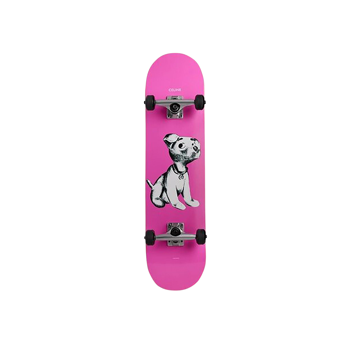 49C046EAC-24PI Celine Dog Detail Skateboard Pink