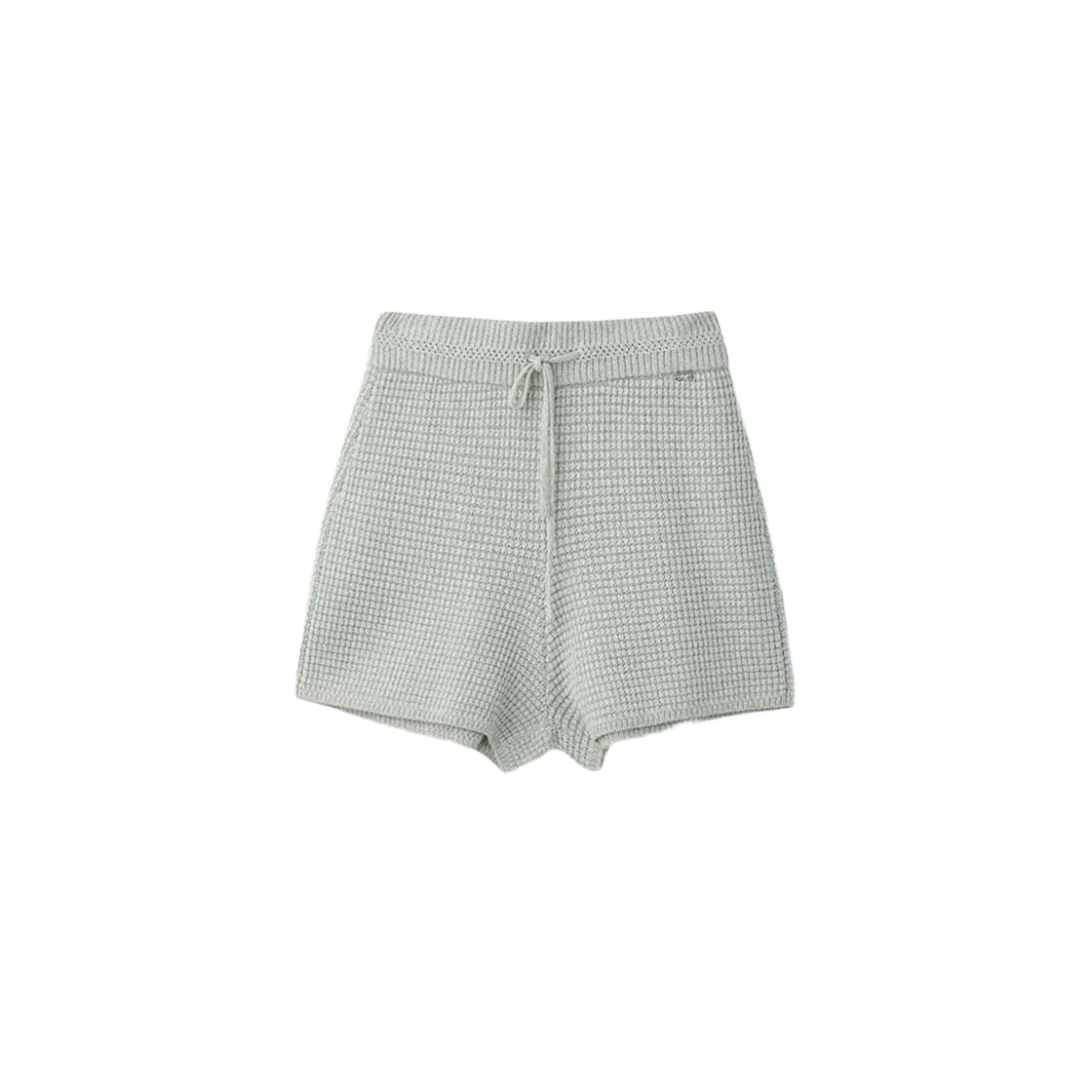 UM251WPT61GN UMARMUNG Korean Paper Yarn Crochet Shorts_Sea Salt