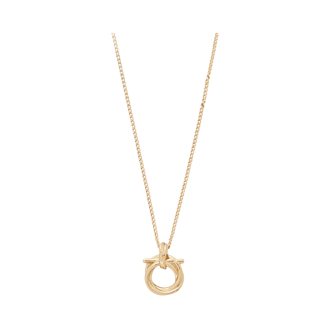 (W) 페라가모 간치니 네클리스 골드((W) Ferragamo Gancini Necklace Gold)