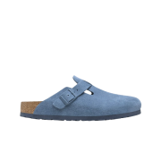 Birkenstock Boston Soft Footbed Suede Leather Elemental Blue - Regular