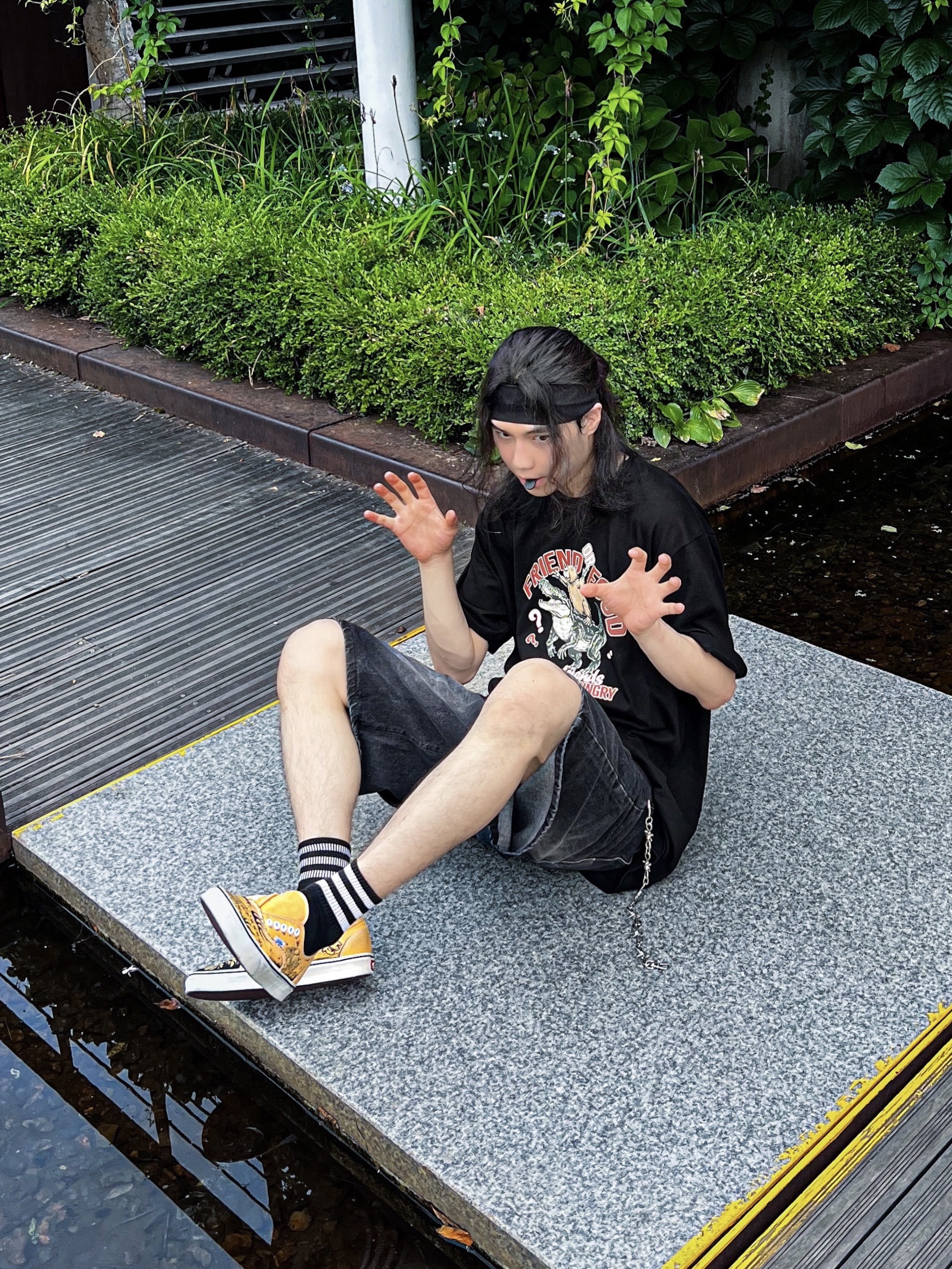 Vans MTE Authentic Reissue 44 Yellow 착용 스타일 - 4