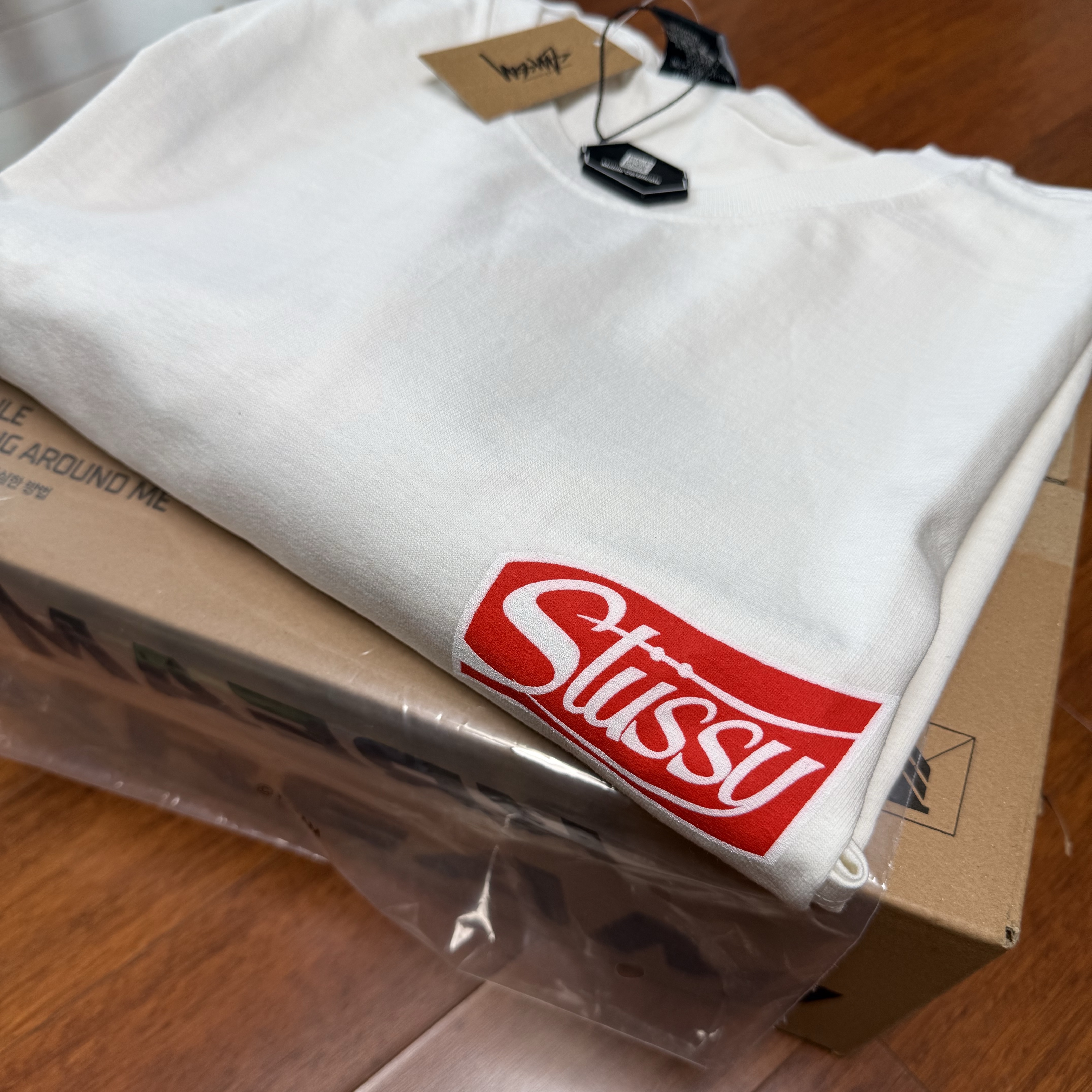 Stussy Soda Can T-Shirt White 착용 스타일