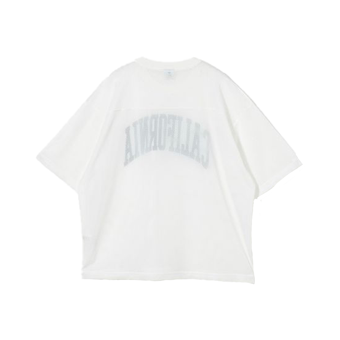 KM5CTSSCG06WT California General Store Eyelet Mesh Crew Neck T-shirt White - 25FW - #2