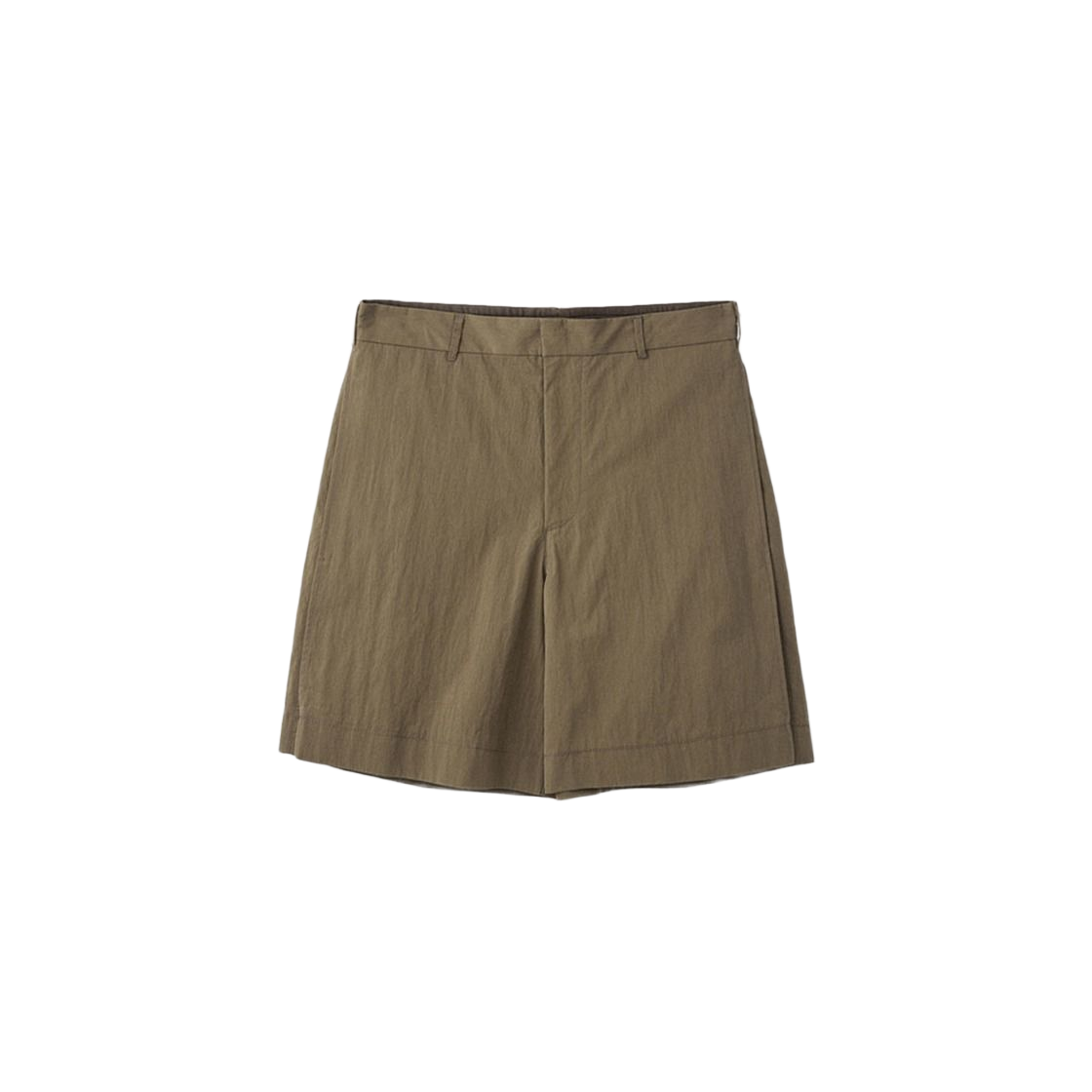 UM251APT24OL UMARMUNG Side Pleats Cotton Shorts_Olive