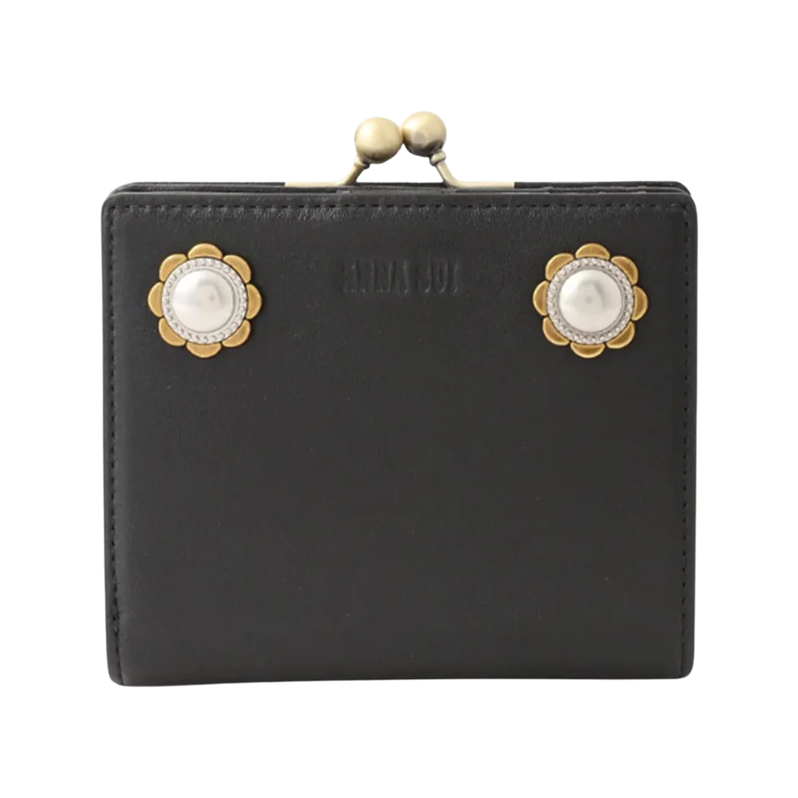 - Anna Sui Retro Button Small Wallet Black