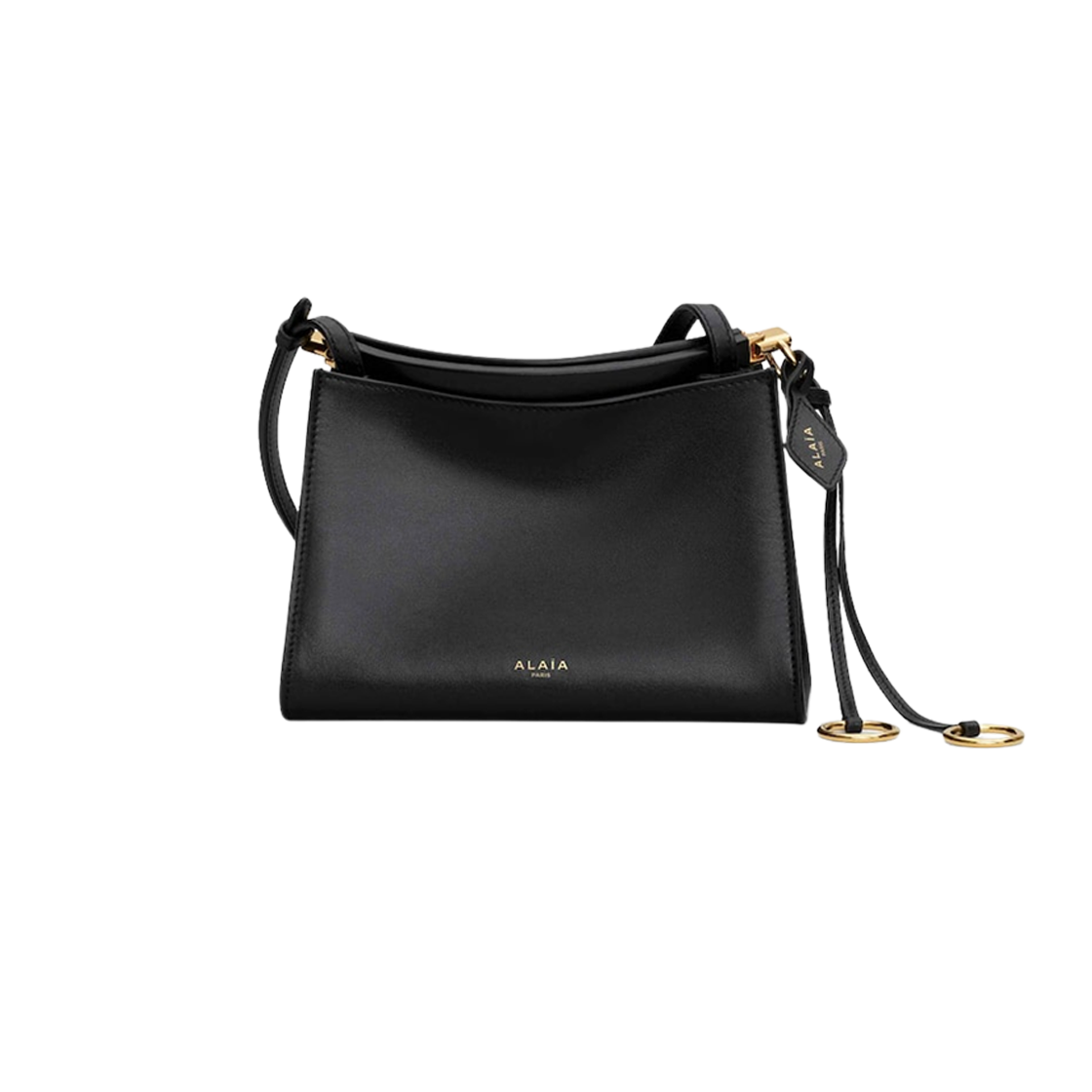 알라이아 르 클릭 스몰 카프스킨 스퀘어 백 블랙(Alaia Le Click Small Square Bag in Calfskin Black)