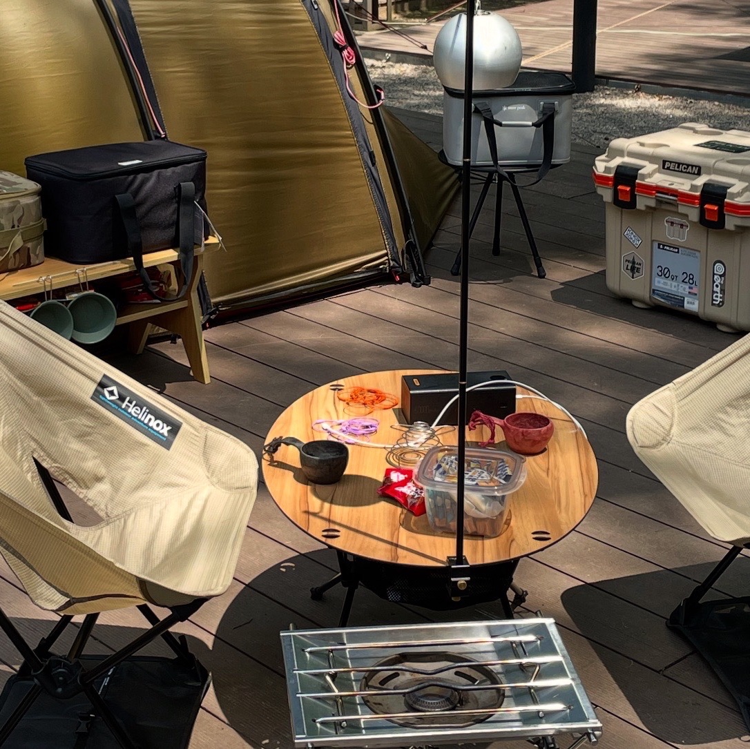 Hilleberg Keron 4 GT Sand, Helinox Chair Zero Sand 착용 스타일 - 1