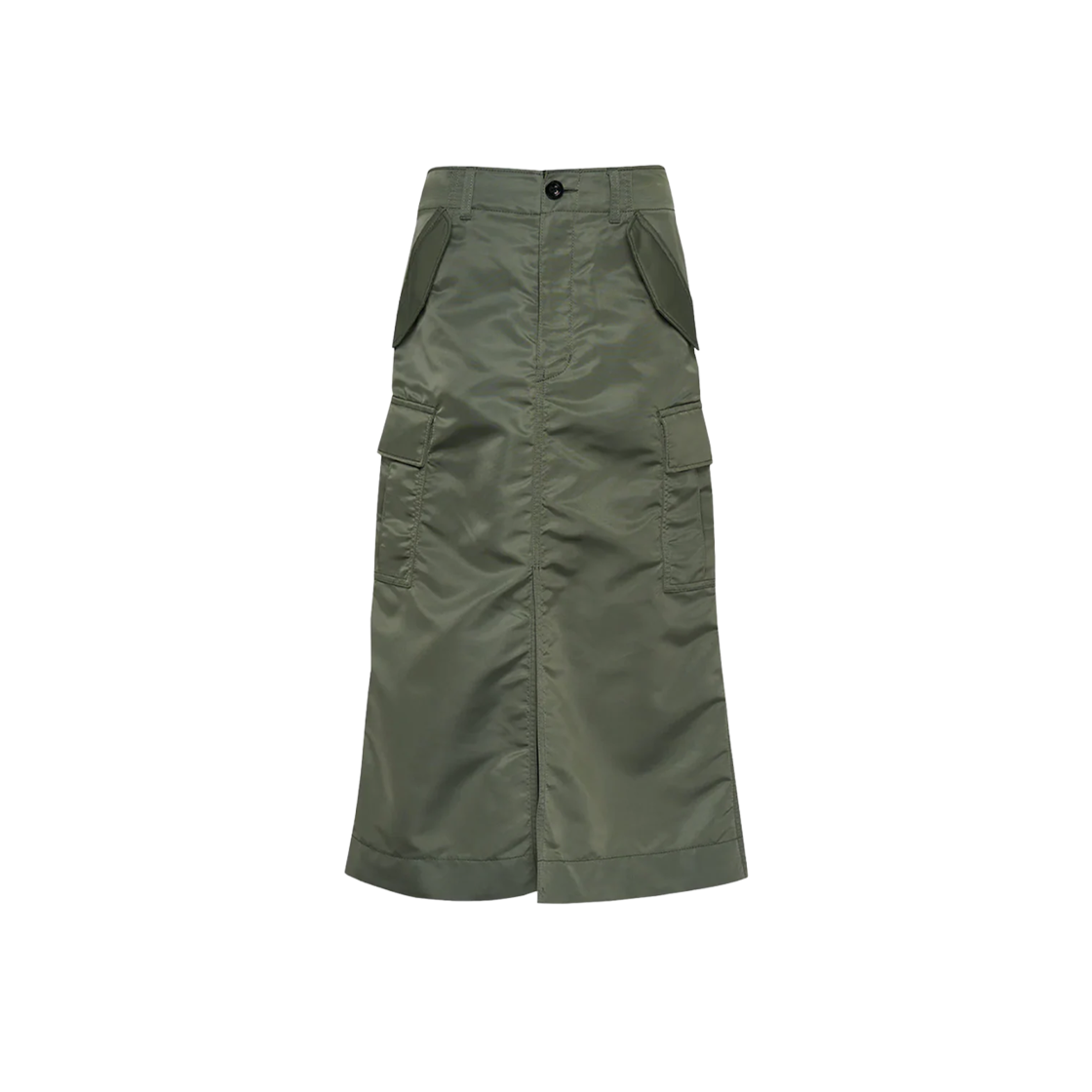 (W) 사카이 나일론 트윌 스커트 카키((W) Sacai Nylon Twill Skirt Khaki)