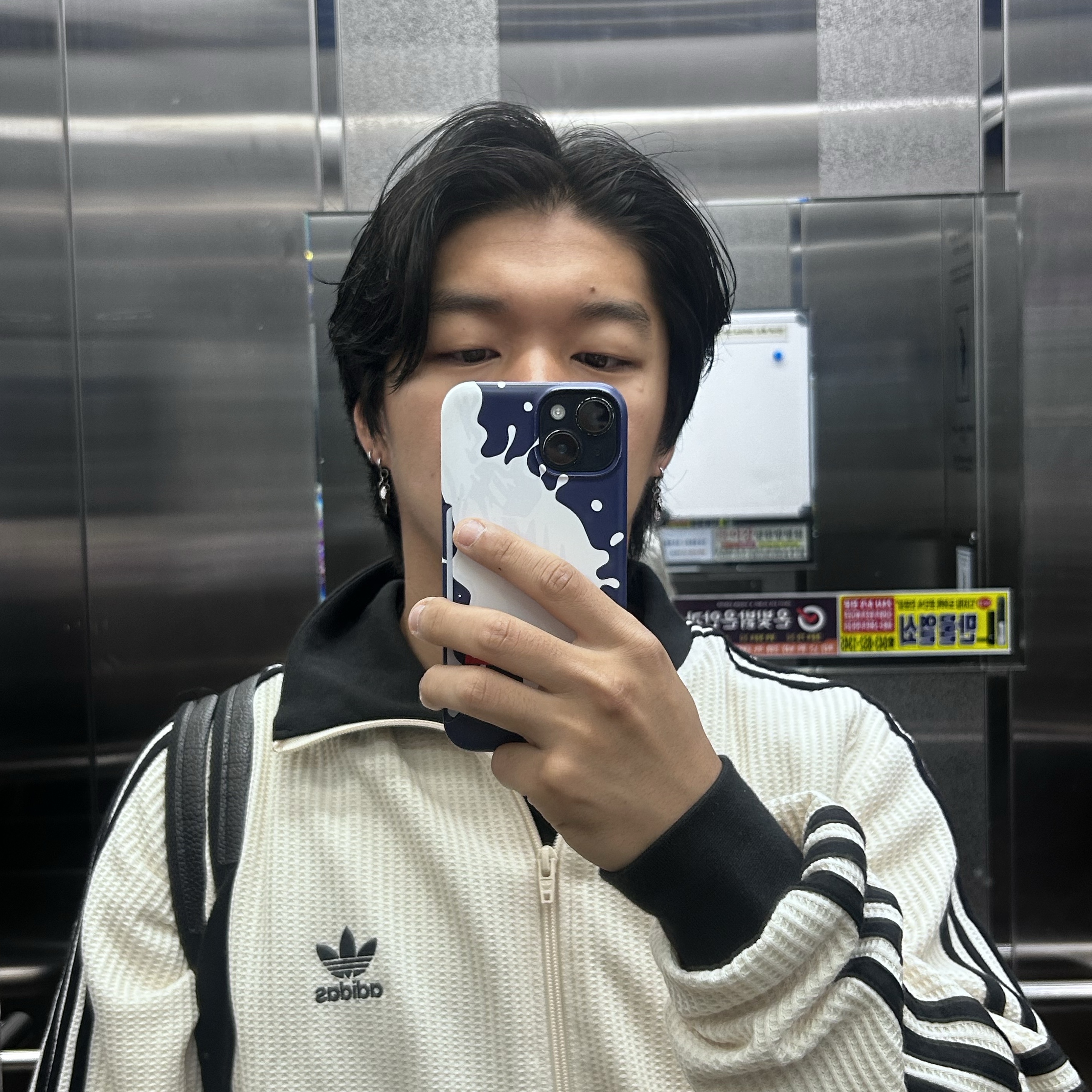 Adidas Waffle Beckenbauer Track Top Wonder White - KR Sizing 착용 스타일