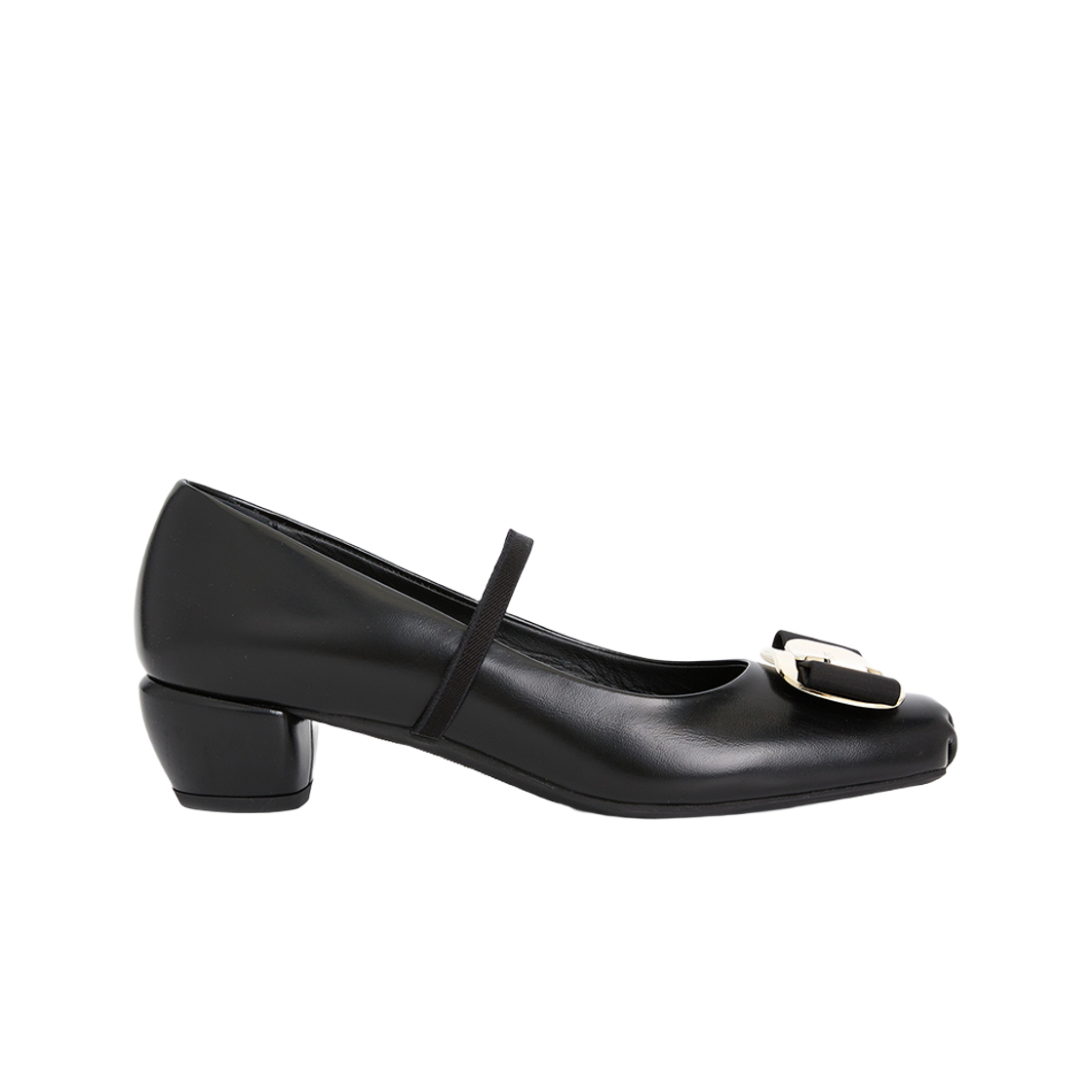 (W) 페라가모 뉴 바라 펌프스 블랙((W) Ferragamo New Vara Pumps Black)