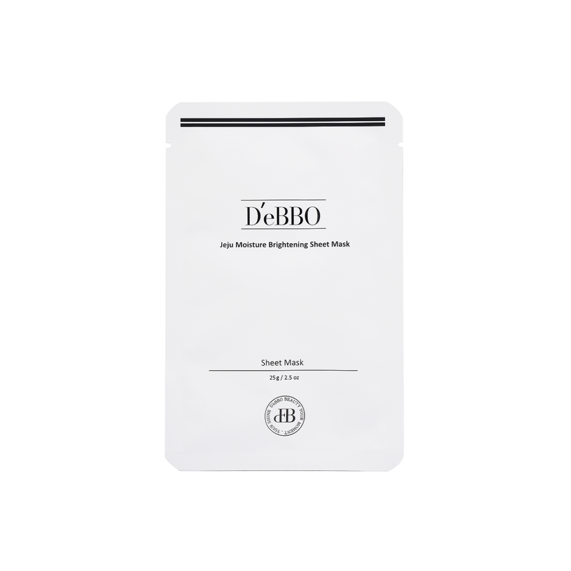 SM-JMB-025 D'eBBO Jeju Moisture Brightening Sheet Mask 5 Sheets - 대표 이미지 #1