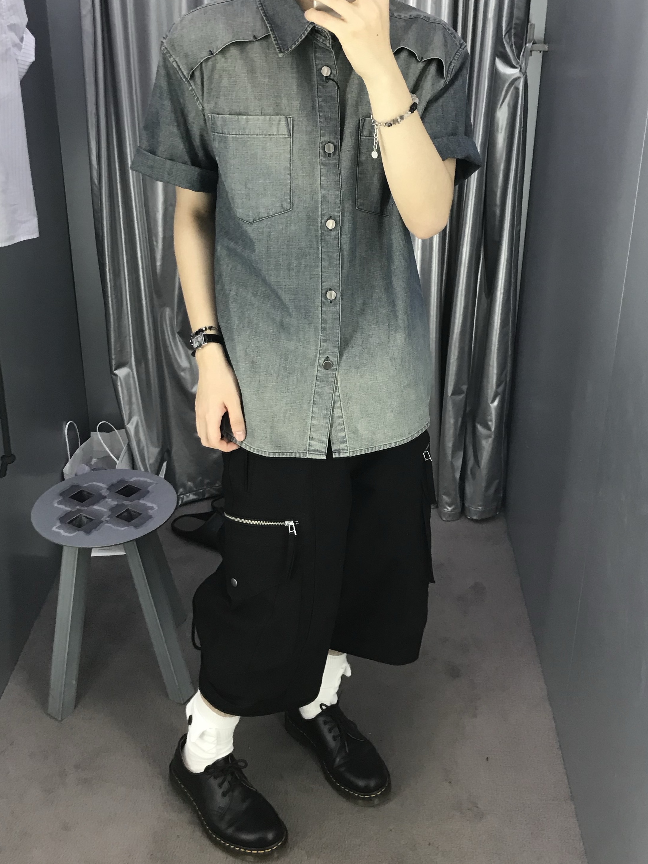 Dr. Martens 1461 Smooth Black, Dr. Martens 1461 Nappa Black 착용 스타일 - 2