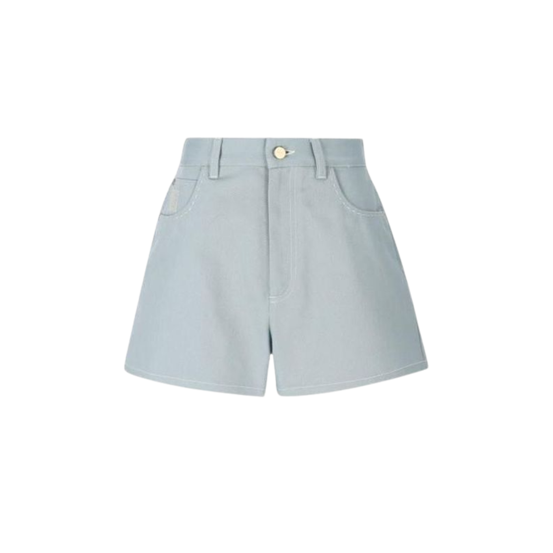 FLP835AOE7F08S8 (W) Fendi Cotton Shorts Light Blue