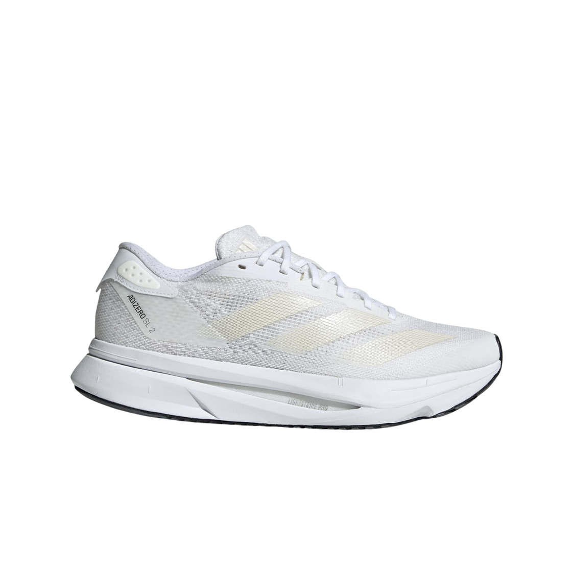 (W) 아디다스 아디제로 SL2 클라우드 화이트 제로 메탈릭((W) Adidas Adizero SL2 Cloud White Zero Metalic) - 1